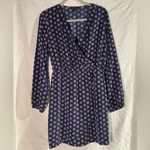 Metaphor Blue and Pink Flower Dress Size Medium